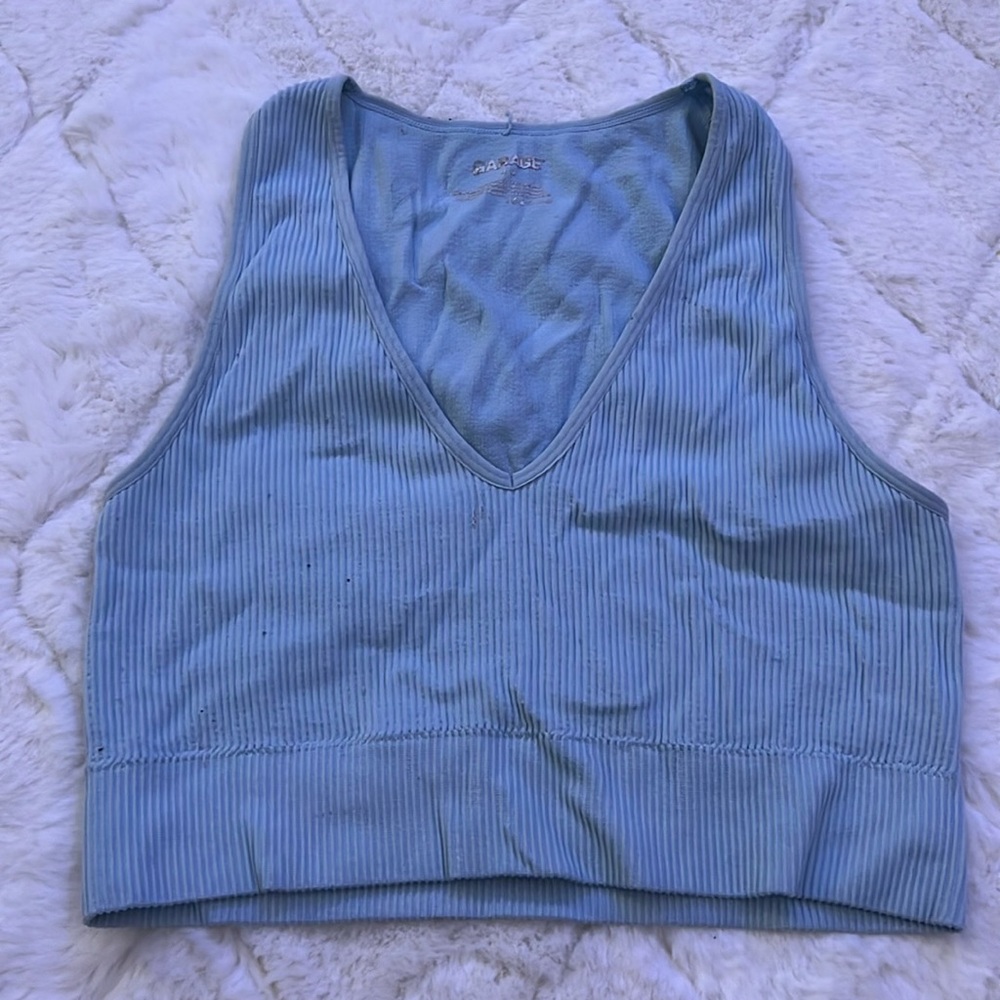 Garage blue tank top